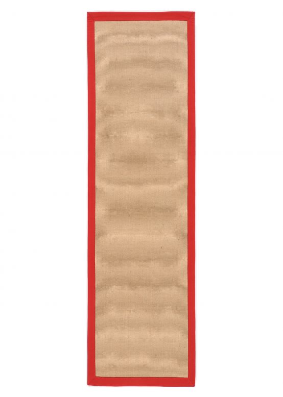 Alfombra de pasillo Sisal Rojo
