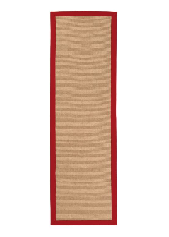 Alfombra de pasillo Sisal Rojo