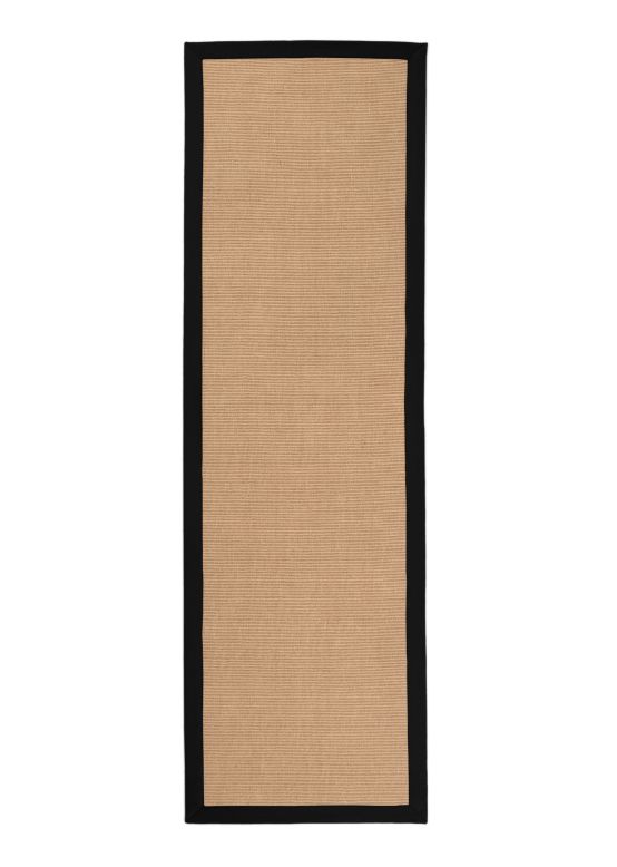 Alfombra de pasillo Sisal Negro