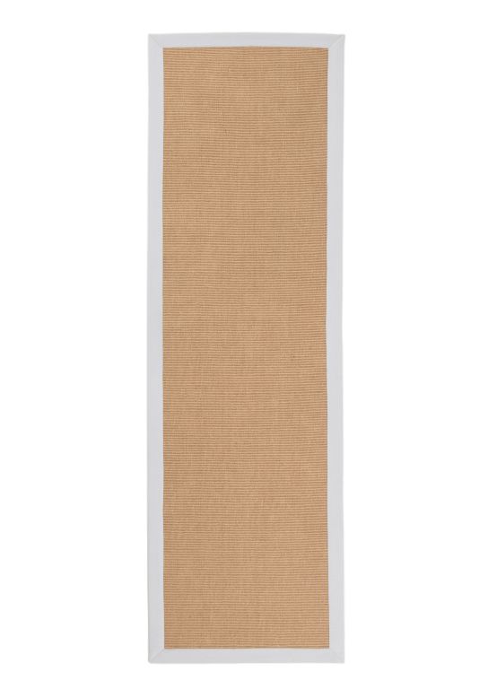 Alfombra de pasillo Sisal Blanco