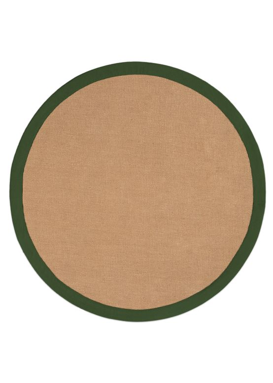 Alfombra Sisal redondo Verde