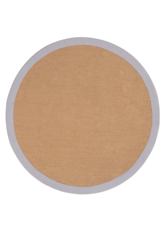 Alfombra Sisal redondo Gris claro