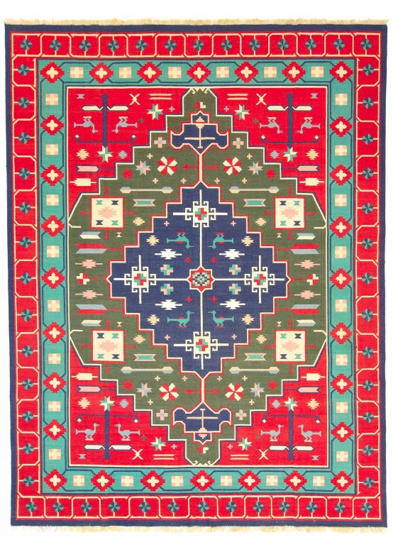 Alfombra de tejido Kilim India