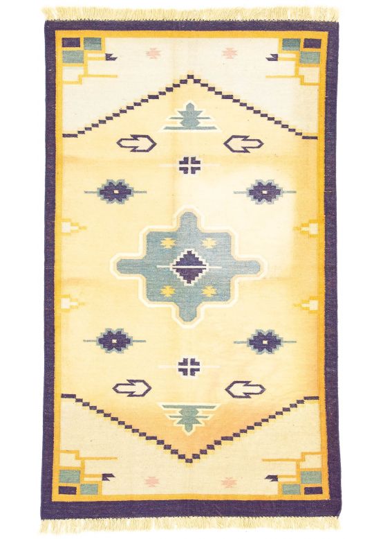 Alfombra de tejido Kilim India