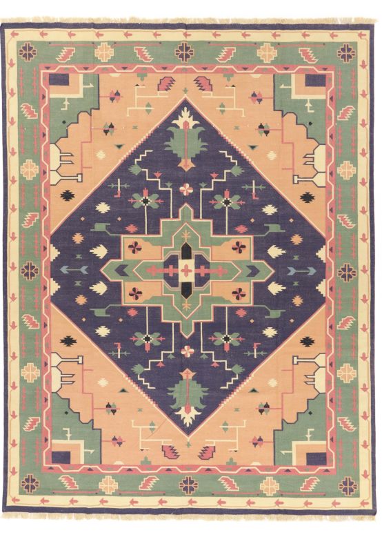 Alfombra de tejido Kilim India