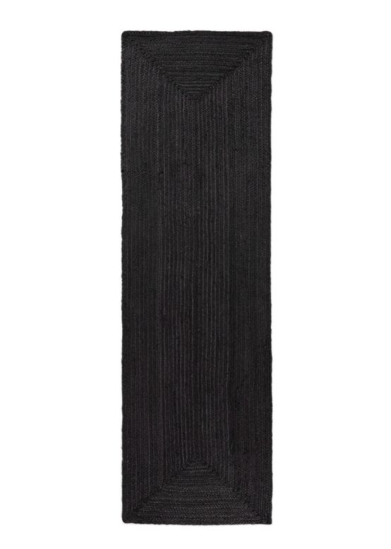 Alfombra de Yute Nele pasillo Antracita