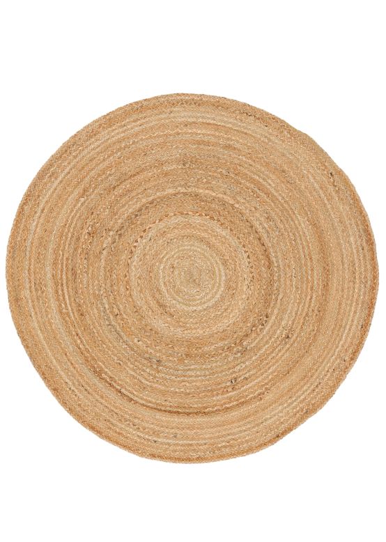 Alfombra de Yute Nele redondo Beige