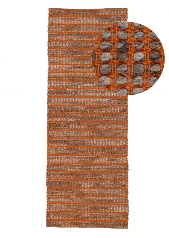 Alfombra de Yute Lara pasillo Naranja