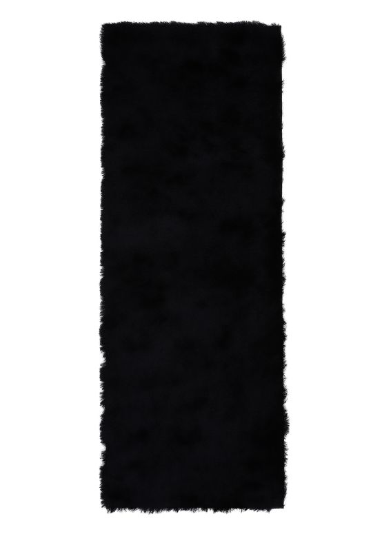 Alfombra pelo largo Breeze pasillo Negro