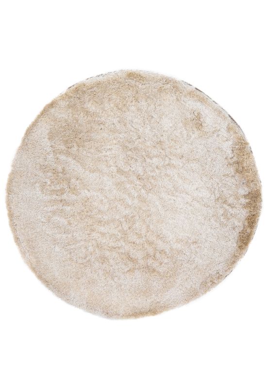 Alfombra pelo largo Breeze redondo Crema