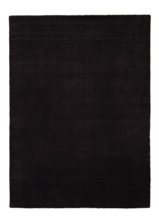 Alfombra de lana Gabbeh Uni Gris oscuro