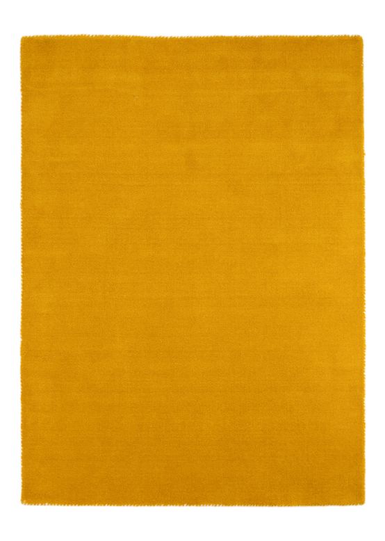Alfombra de lana Gabbeh Uni Amarillo
