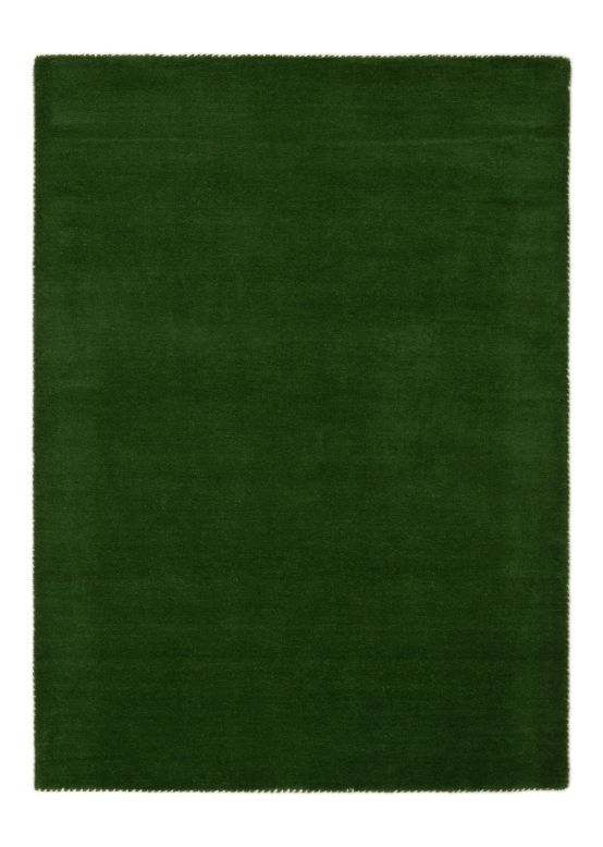 Alfombra de lana Gabbeh Uni Verde