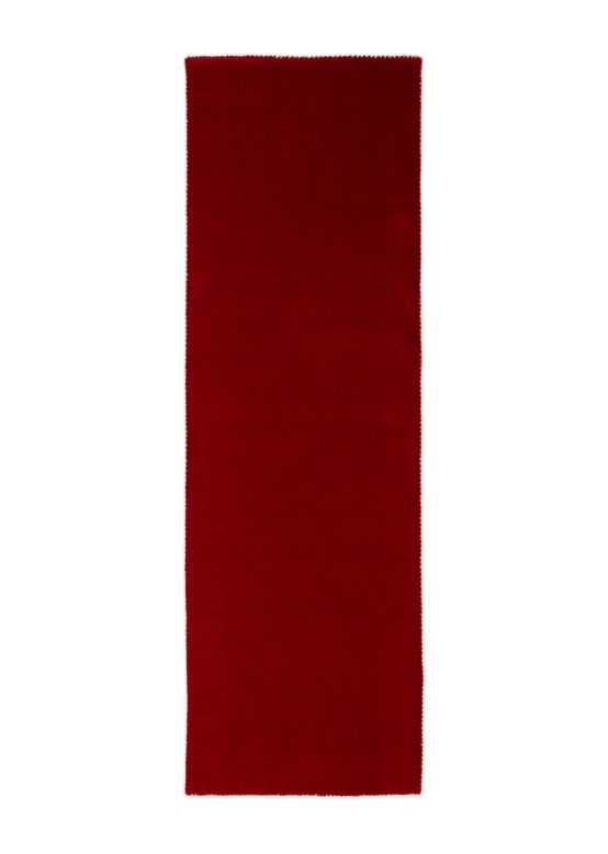 Alfombra de lana Gabbeh Uni pasillo Rojo