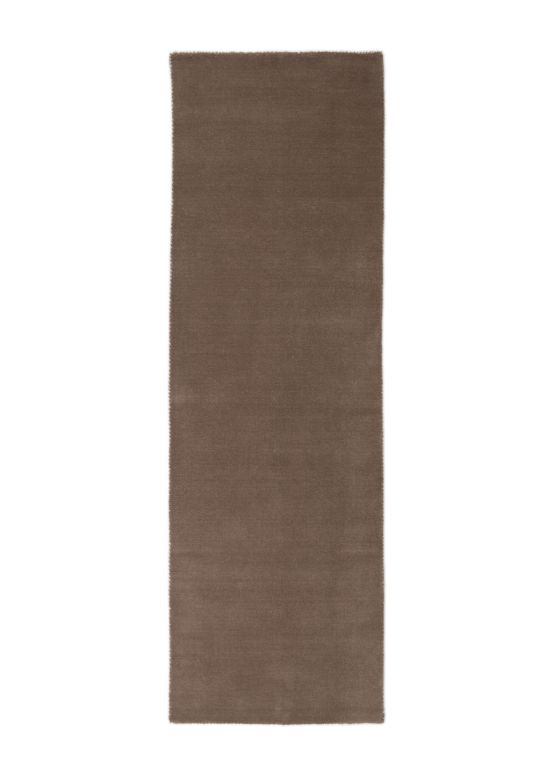 Alfombra de lana Gabbeh Uni pasillo Taupe